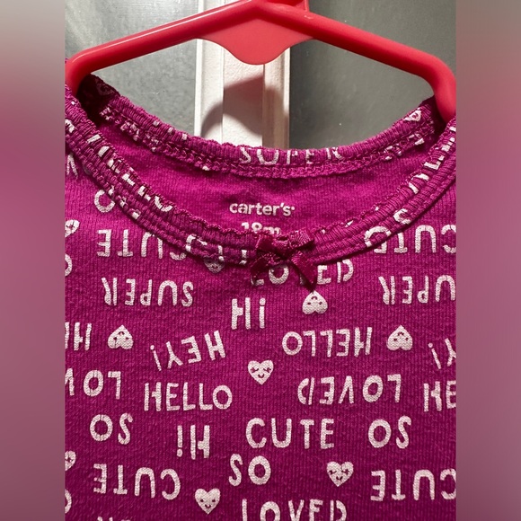 Carter’s So Loved Pink Onesie - Picture 2 of 4